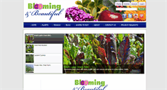 Desktop Screenshot of bloomingandbeautiful.com
